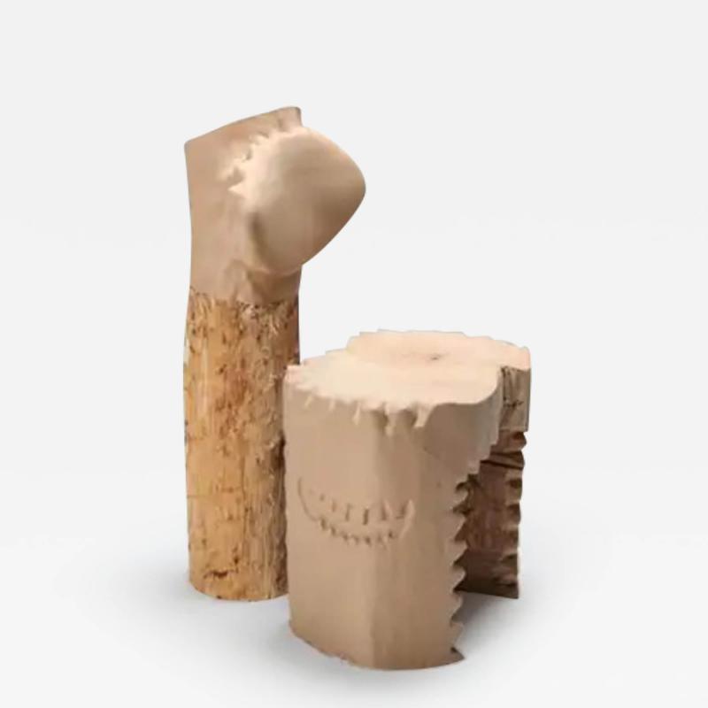 Janne Schimmel Echo Stool Teeth Contemporary Wooden Chair Schimmel Schweikle 2020
