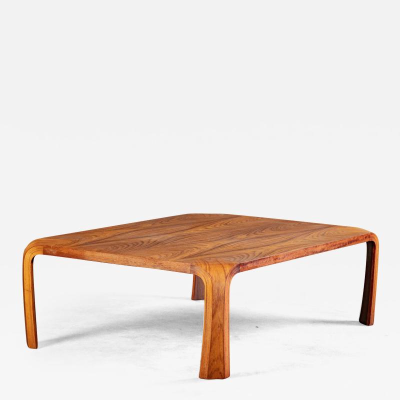 Japan Saburo Inui Rosewood Coffee Table circa 1960 Tendo Mokko