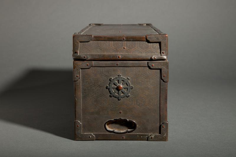 Japanese Bronze Sutra Box