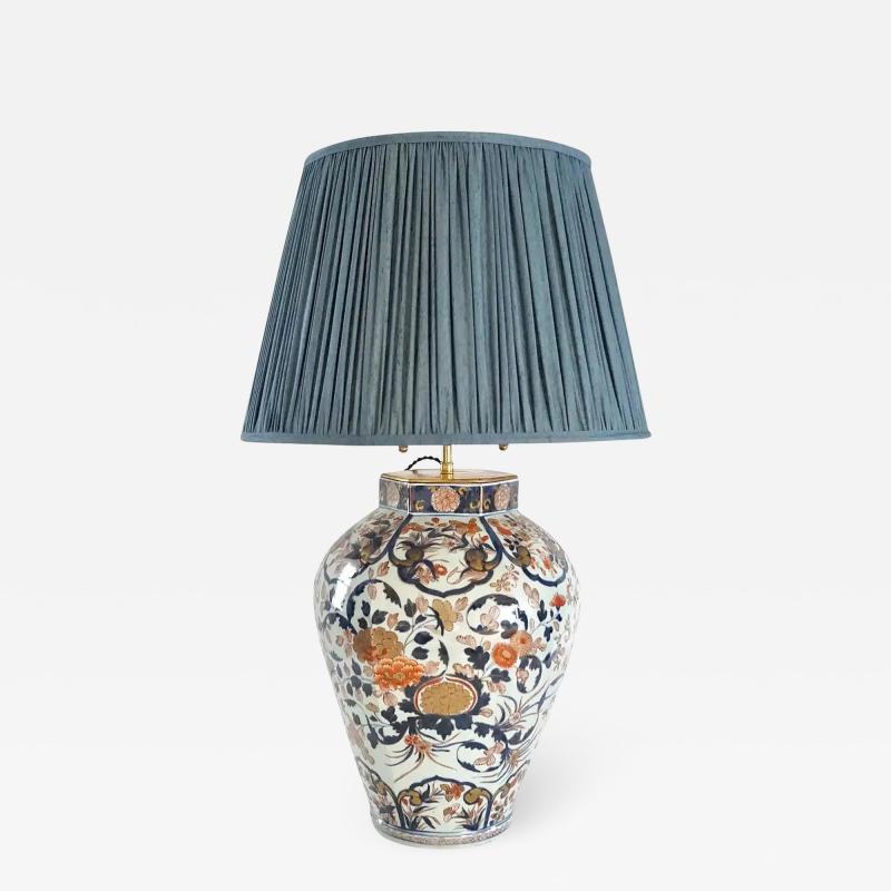 Japanese Edo Period Imari Porcelain Vase and Table Lamp II