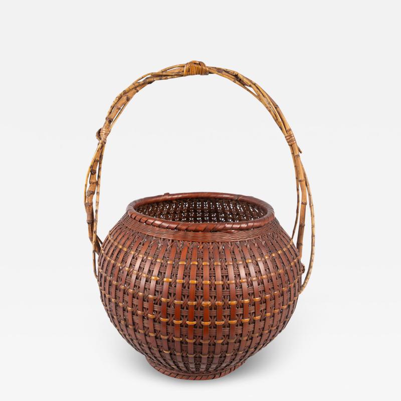 Japanese Ikebana Flower Arranging Basket by Teijo Sai