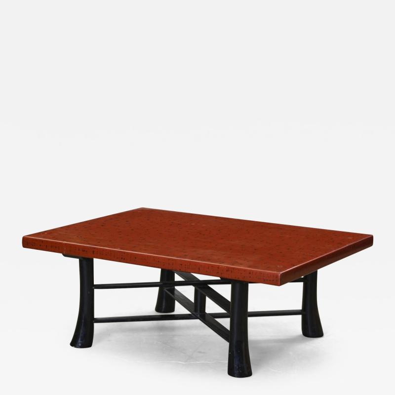 Japanese Negoro Lacquer Coffee Table