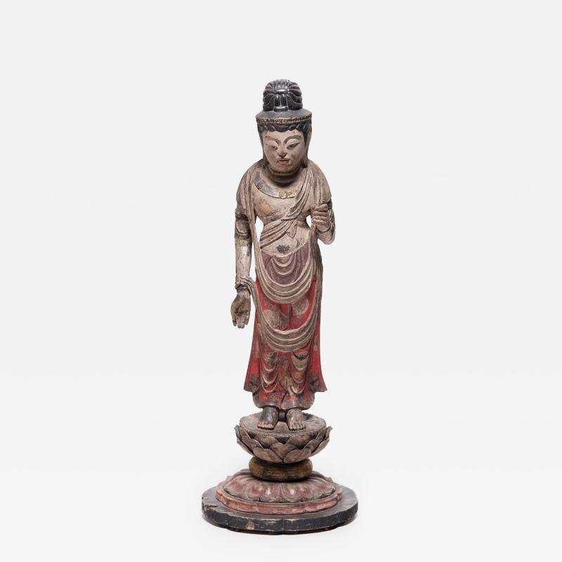 Japanese Standing Sh Kannon Figure