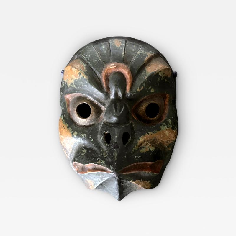 Japanese Wood Bugaku Mask of Korobase Edo Period