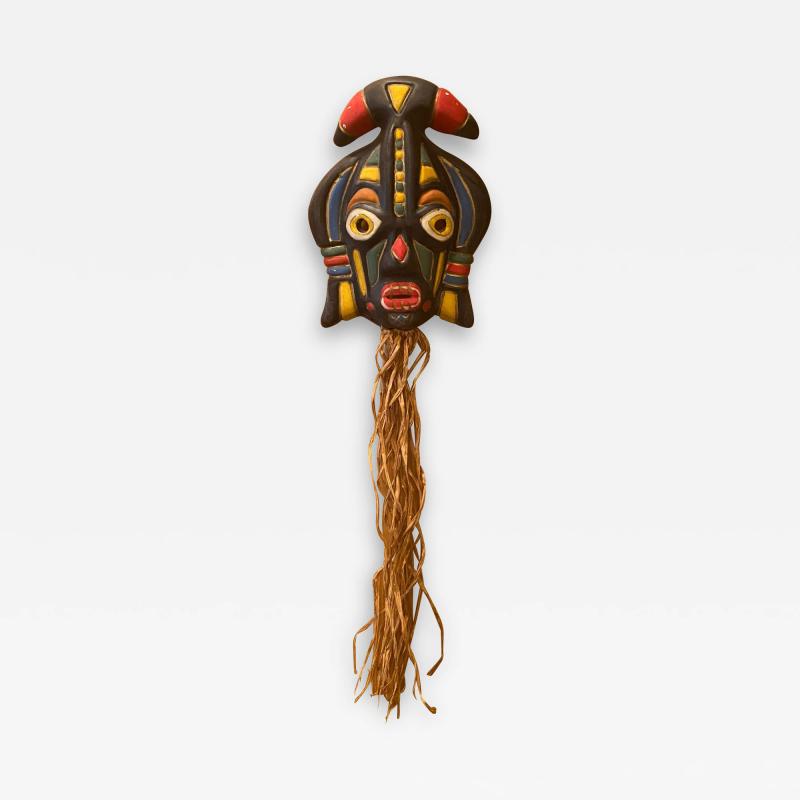 Jaque Sagan Ceramic Mask by Jaque Sagan Vallauris France 1960s