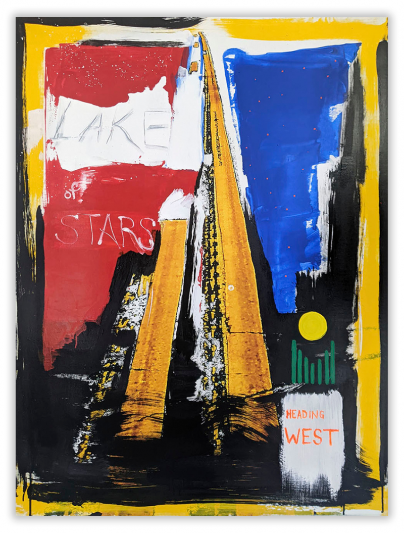 Jason Engelund Lake of Stars Abstract Painting 2023