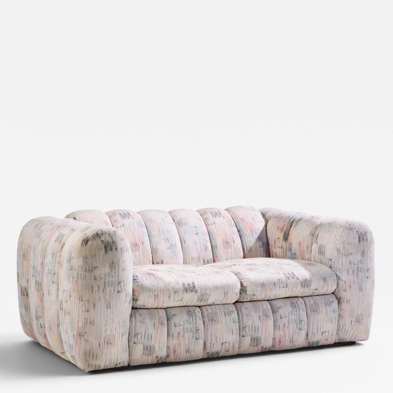 Jay Spectre Jay Spectre Channeled Postmodern Sofa Loveseat
