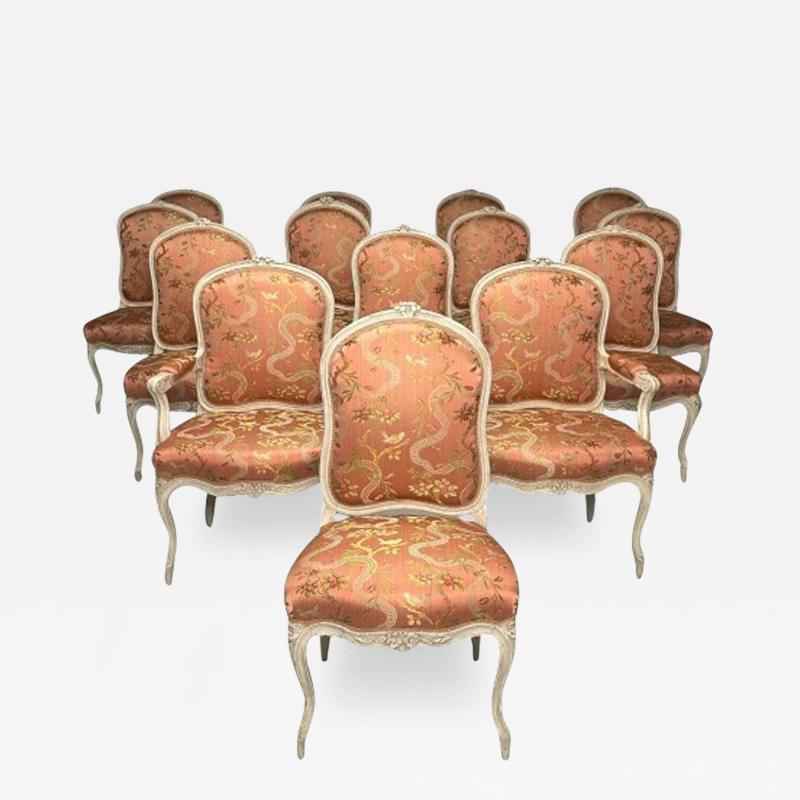 Jean Baptist Cresson Louis XV 14 Dining Chairs France 18th C Christies