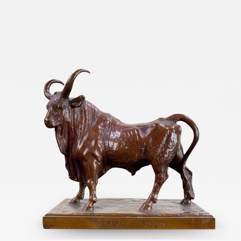 Jean Baptiste Clessinger French Bronze Study of a Bull Jean Baptiste Clesinger 19th Century