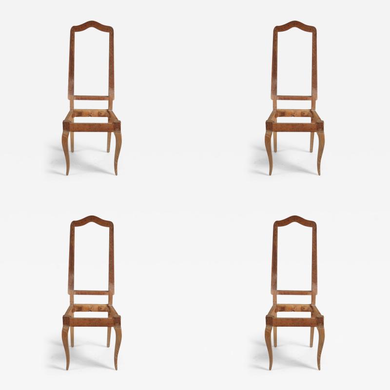 Jean Charles Moreux Jean Charles Moreux set of 4 dining chairs in oak