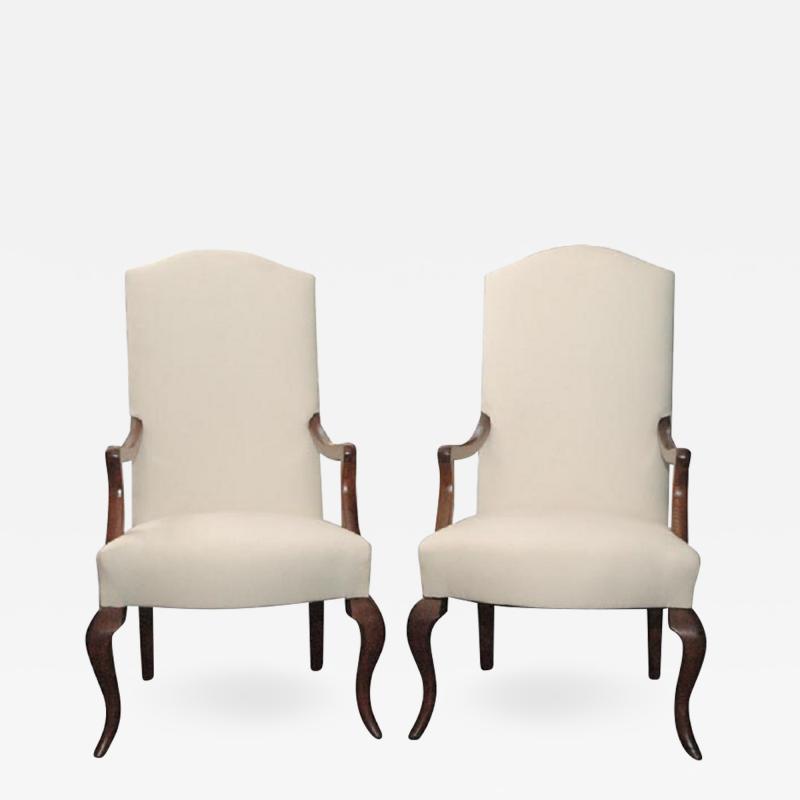 Jean Charles Moreux Pair of Referenced Armchairs by Jean Charles Moreux