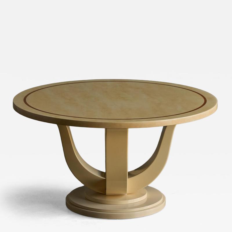 Jean Claude Mahey Faux Marble Lacquered Table by Jean Claude Mahey France 1970s