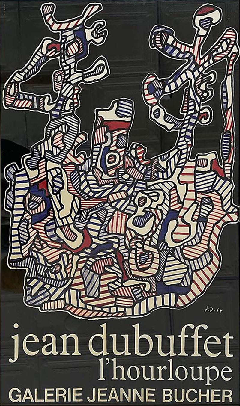 Jean Dubuffet Jean Dubuffet Lhourloupe Galerie Jeanne Bucher Poster France 1964