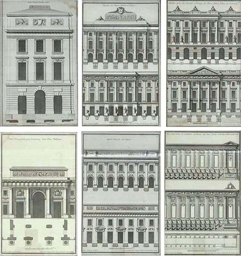 Jean Fran ois de Neufforge Neo Classical Architectural Engravings by Jean Fran ois de Neufforge