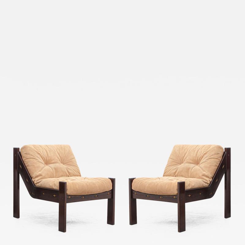 Jean Gillon Pair of Village Lounge Chair by Jean Gillon Brazilian Midcentury Design