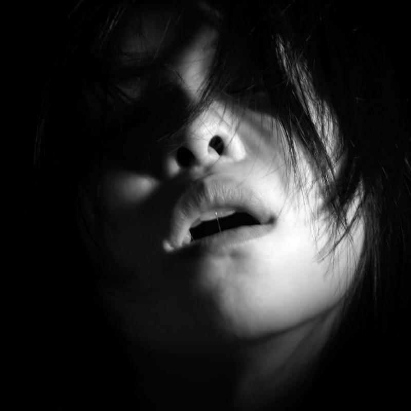 Jean Luc Fievet Untitled 4 2007 Sensual Full Face Black and White Portrait of Young Woman