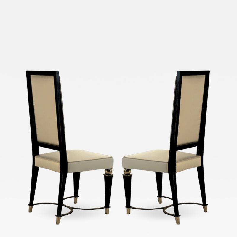 Jean Maurice Rothschild Jean Maurice Rotschild pair of chicest dinning chairs