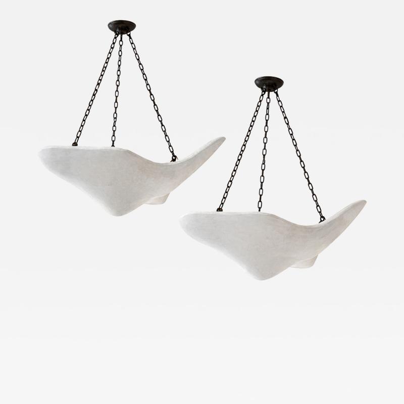 Jean Michel Frank Pair of Ceiling Lights