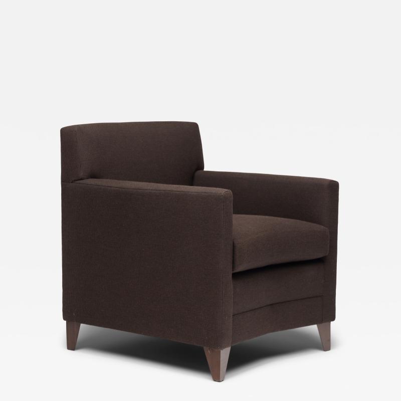 Jean Michel Frank Style Angled Armchair