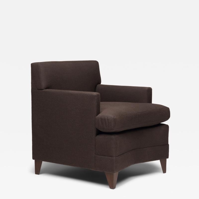 Jean Michel Frank Style Angled Armchair