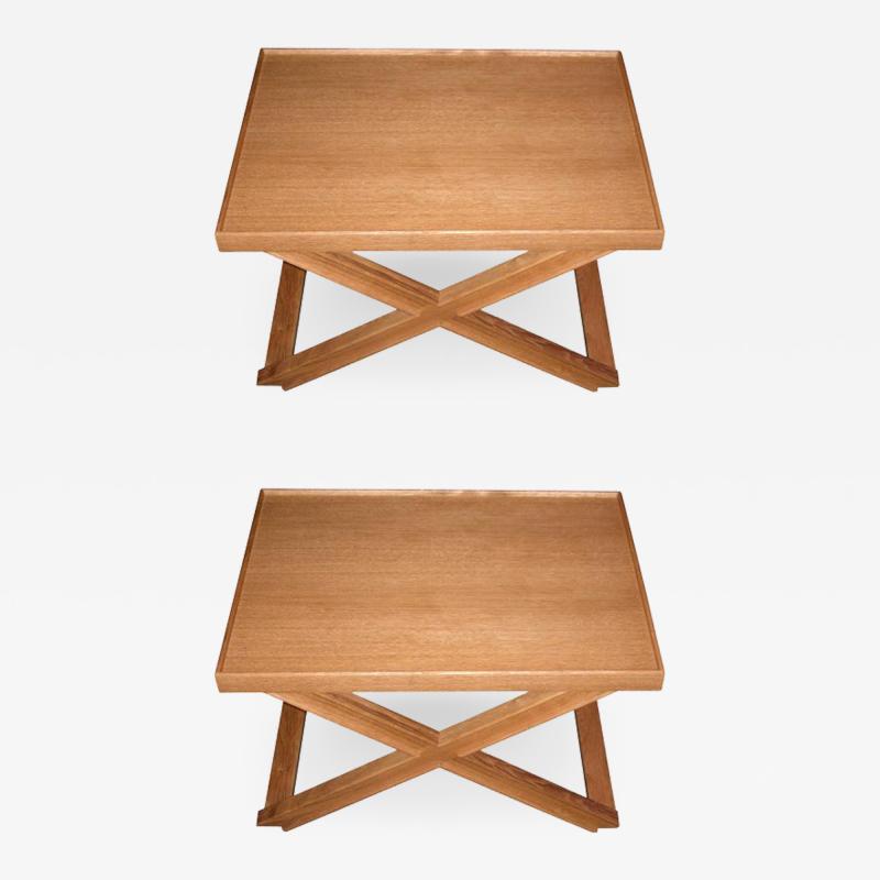 Jean Michel Frank Two end tables designed by J M Frank and A Chanaux