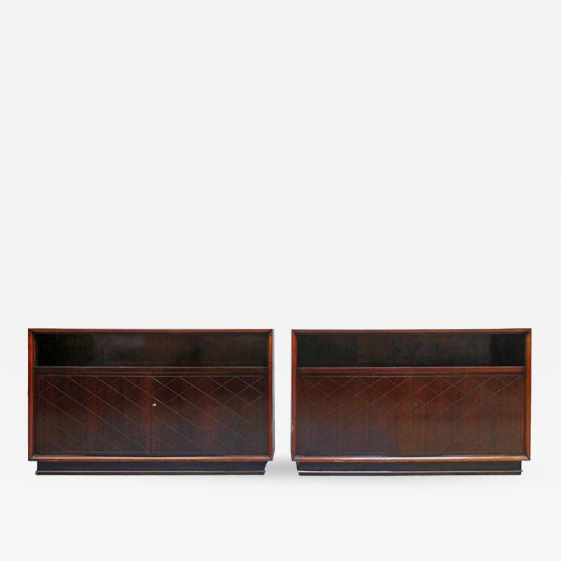 Jean Pascaud Fine Pair of French Art Deco Cabinets by Jean Pascaud