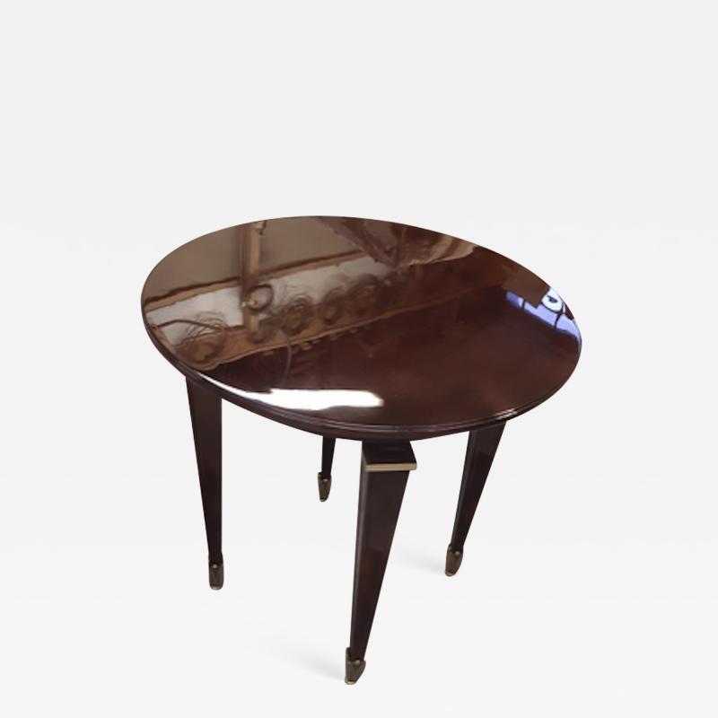 Jean Pascaud Jean Pascaud superb lacquered coffee table with gold bronze accent