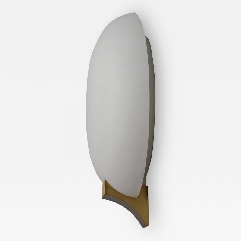 Jean Perzel Fine French Art Deco Glass and Bronze Sconce by Perzel