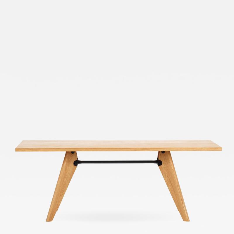 Jean Prouv Jean Prouv Table Solvay in Natural Oak for Vitra