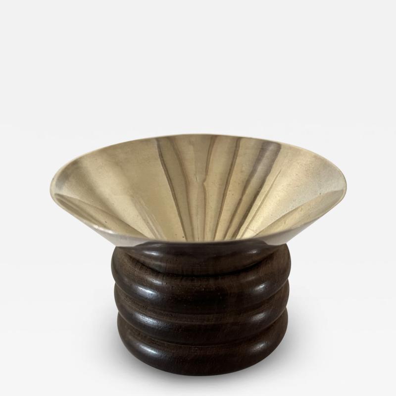 Jean Puiforcat A Silver and Ebony Vide Poche by Jean Elis e Puiforcat circa 1930 