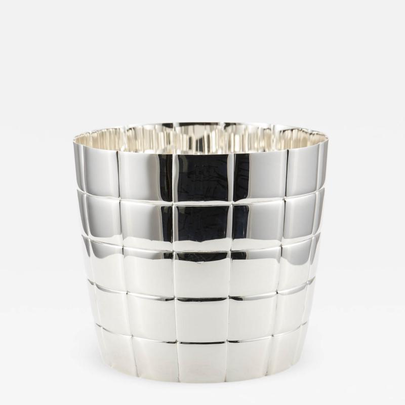 Jean Puiforcat Handmade ice bucket in sterling silver