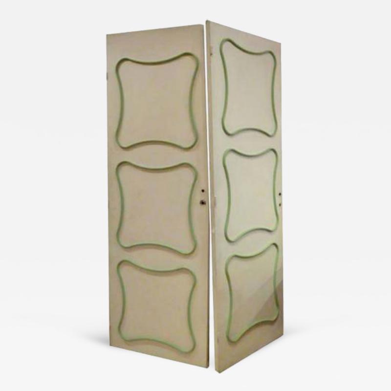 Jean Roy re A Pair of Interior Doors by Jean Royere