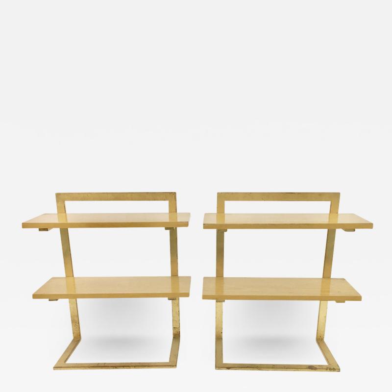 Jean Roy re Gilded Iron Side Tables