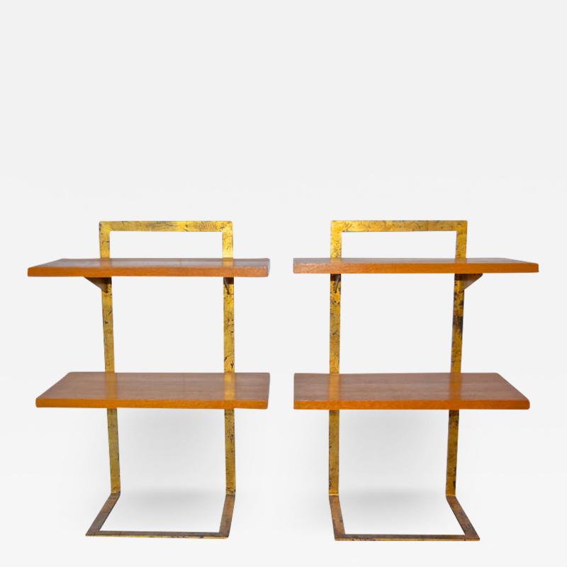 Jean Roy re Gilded Iron Side Tables