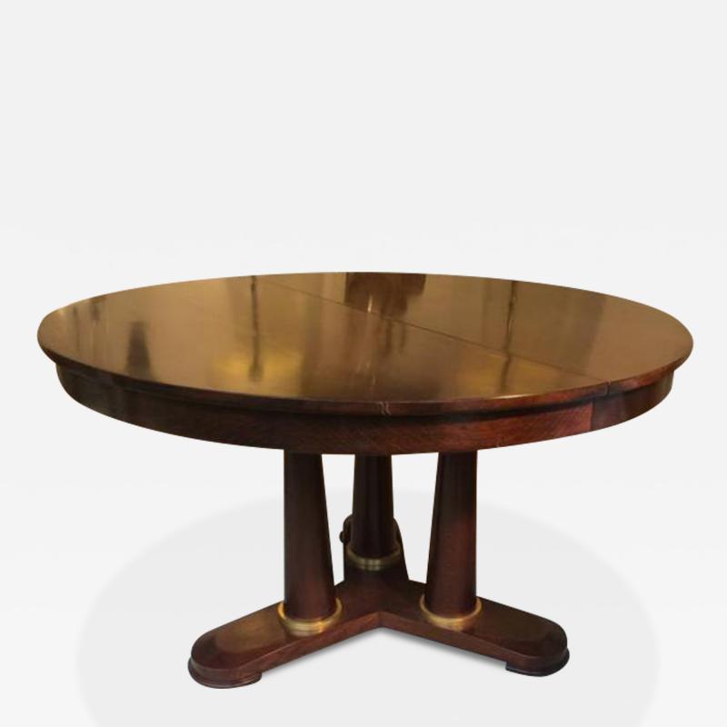 Jean Roy re Jean Roy re genuine Tripod Round Dinning Table with Tri Pedestal Base
