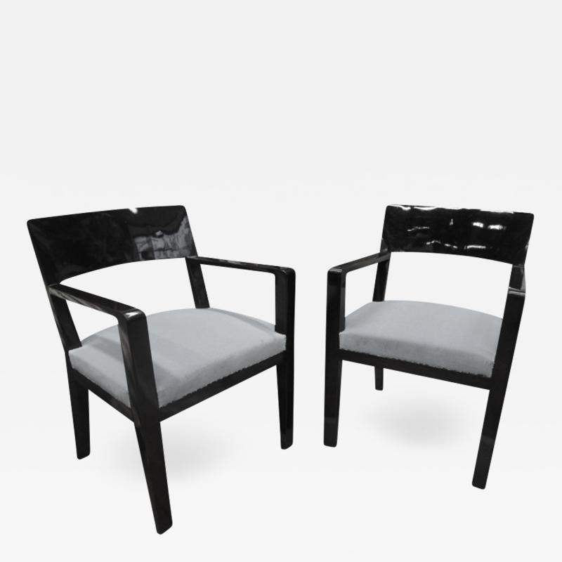 Jean Roy re Jean Royere Documented Genuine Pair of Chairs