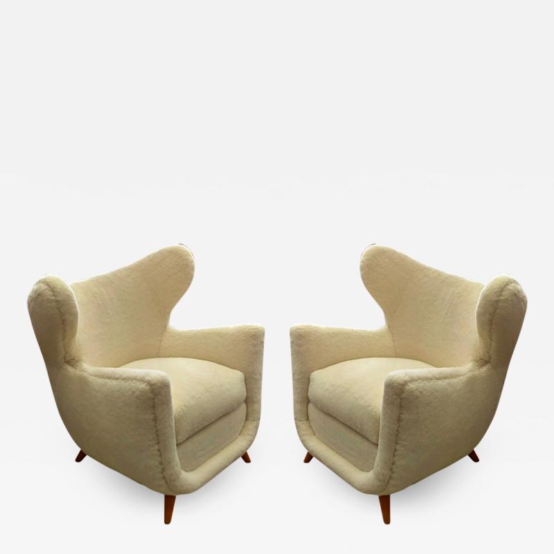 Jean Roy re Jean Royere genuine documented pair of Petit Elephanteau lounge chairs
