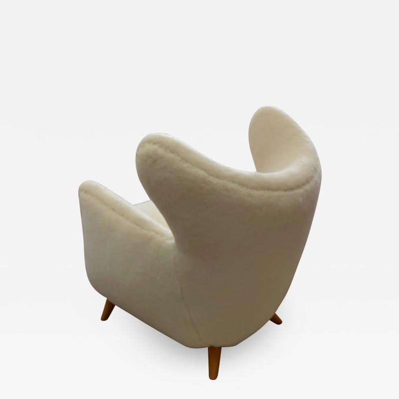 Jean Roy re Jean Royere one documented genuine Petit Elephanteau lounge chair