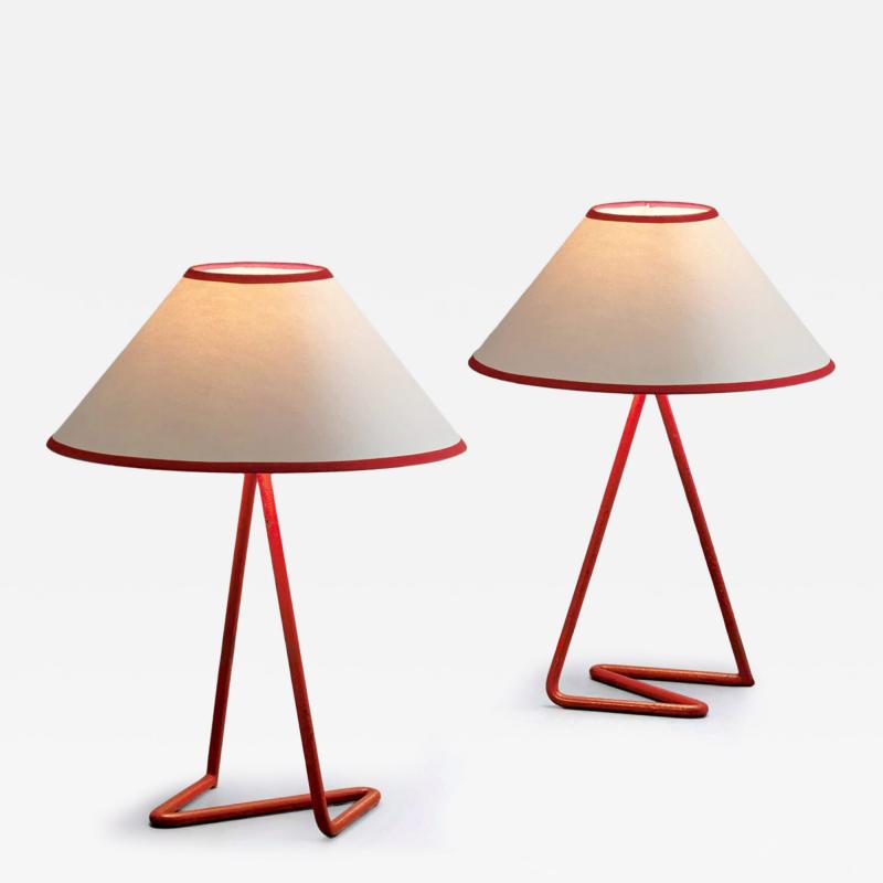 Jean Roy re Pair of Flic Flac table lamps