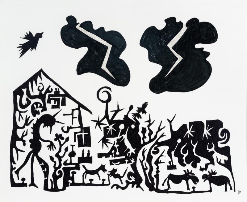 Jeanne Brousseau Untitled Black Forms 