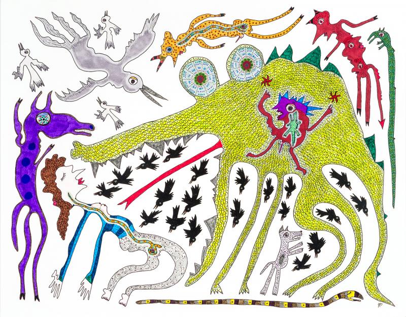 Jeanne Brousseau Untitled Open Mouthed Dragon 