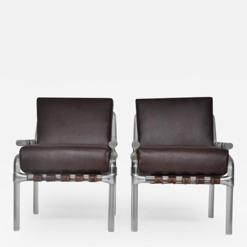 Jeff Messerschmidt Lucite Pair of 1000 Pipe Line Series Chairs by Jeff Messerschmidt