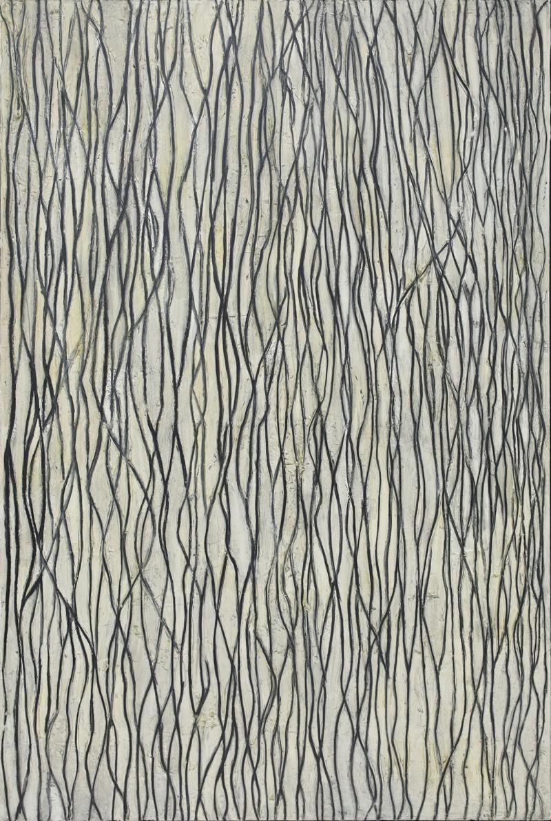 Jennifer Morla Jennifer Morla Synapse 1997 Oil and Wax 84 x 56 