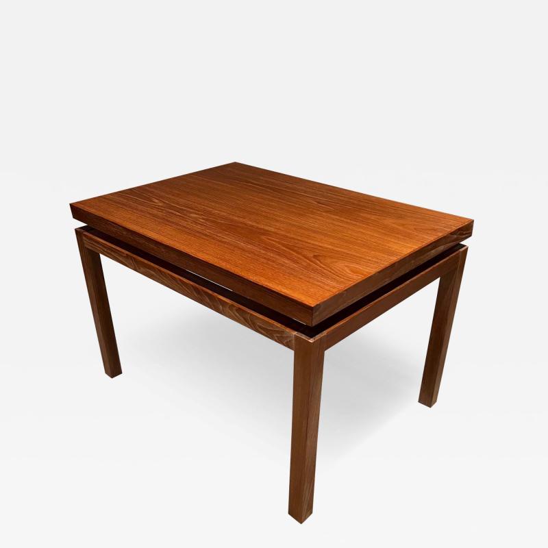 Jens Risom 1980s Teak Side Table Modern Style of Jens Risom