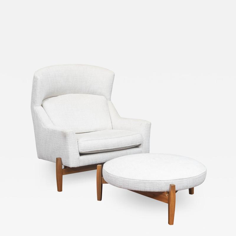 Jens Risom Jens Risom Big Chair and Ottoman by Ralph Pucci