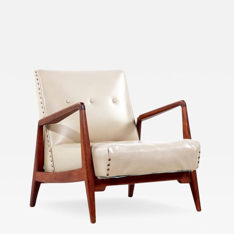 Jens Risom Jens Risom Mid Century Model U430 Walnut Lounge Chair