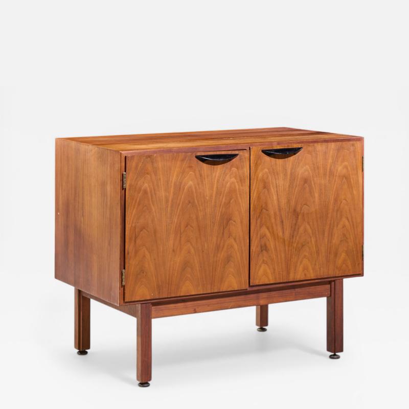 Jens Risom Jens Risom Mid Century Walnut 2 Door Cabinet Credenza