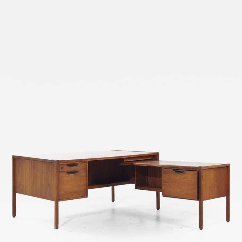 Jens Risom Jens Risom Mid Century Walnut Corner Desk