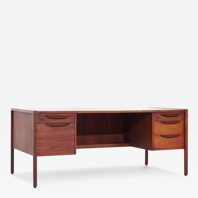 Jens Risom Jens Risom Mid Century Walnut Executive Desk