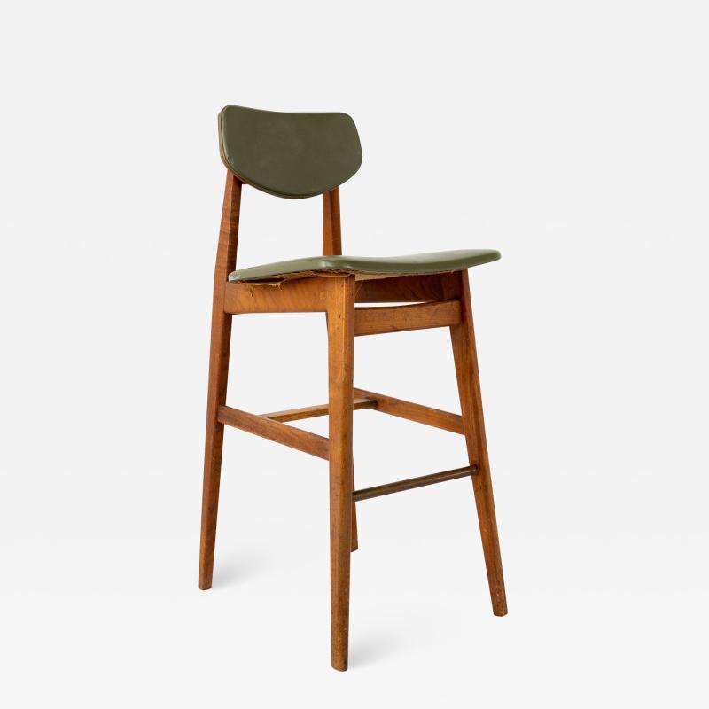 Jens Risom Jens Risom Mid Century Walnut Stool